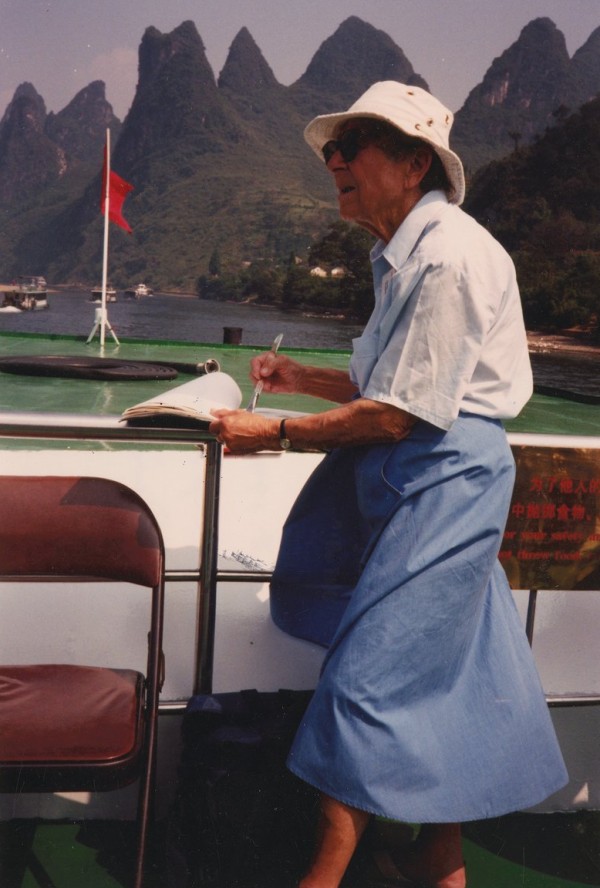 Doris McCarthy painting, Li River, China, 1997