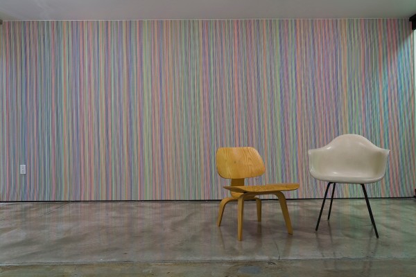 <span class='caption-artist'>Bill Burns</span>, <span class='caption-title'>DNA barcode of the Common Snipe, Gallinago gallinago</span>, <span class='caption-year'>2007</span>, <span class='caption-medium'>Installation view</span>