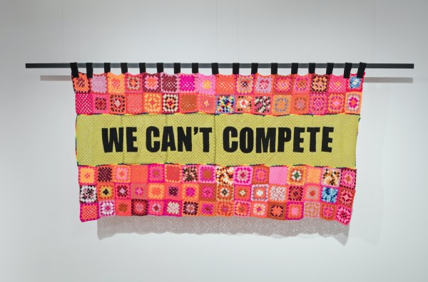 <span class='caption-artist'>Allyson Mitchell and Deirdre Logue</span>, <span class='caption-title'>WE CAN’T COMPETE</span>, <span class='caption-year'>2011</span>