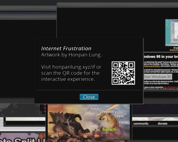 <span class='caption-artist'>Honpan Lung</span>, <span class='caption-title'>Internet Frustration</span>, <span class='caption-year'>2021</span>