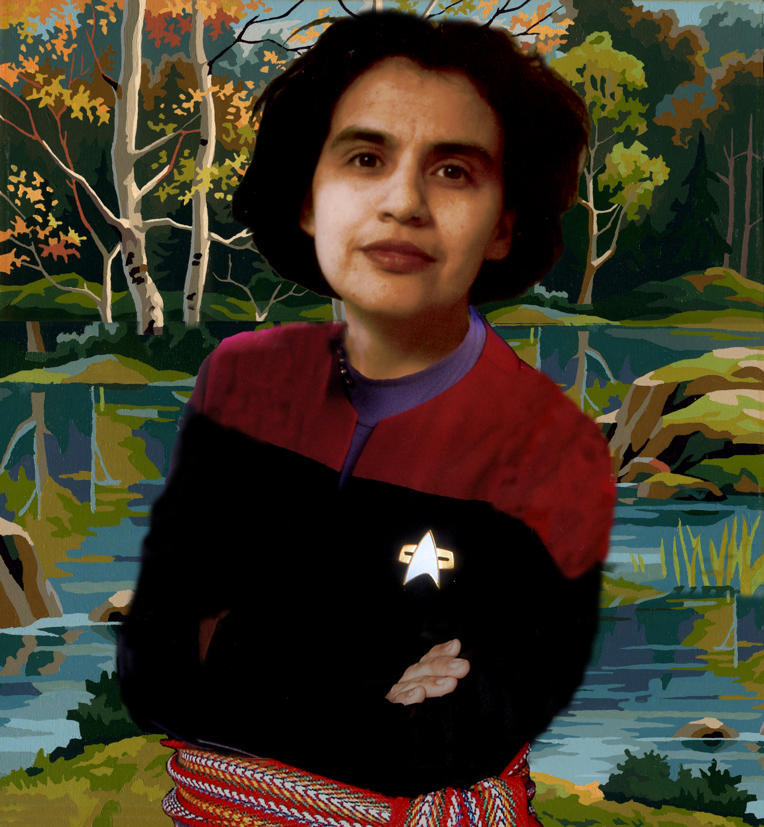 <span class='caption-artist'>Rosalie Favell</span>, <span class='caption-title'>Voyageur from the Plain(s) Warrior Artist series</span>, <span class='caption-year'>2013</span>