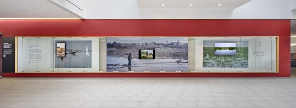 Installation view, Re-Imagining Return to the Marshes