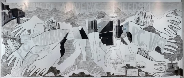 <span class='caption-artist'>FAG Feminist Art Gallery (Deirdre Logue, Allyson Mitchell, Mandi Gray, Morgan Sea, and Heidi Cho)</span>, <span class='caption-title'>#SilenceisViolence</span>, <span class='caption-year'>2017</span>, <span class='caption-medium'>Installation detail</span>