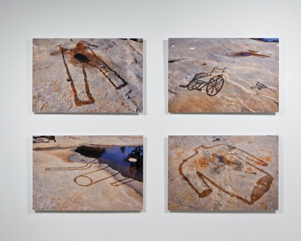 <span class='caption-artist'>Blue Republic</span>, <span class='caption-title'>Water Drawings, Ciclosporin (Combat Trousers, Wheelchair, Pipes, Torso)</span>, <span class='caption-year'>2011</span>