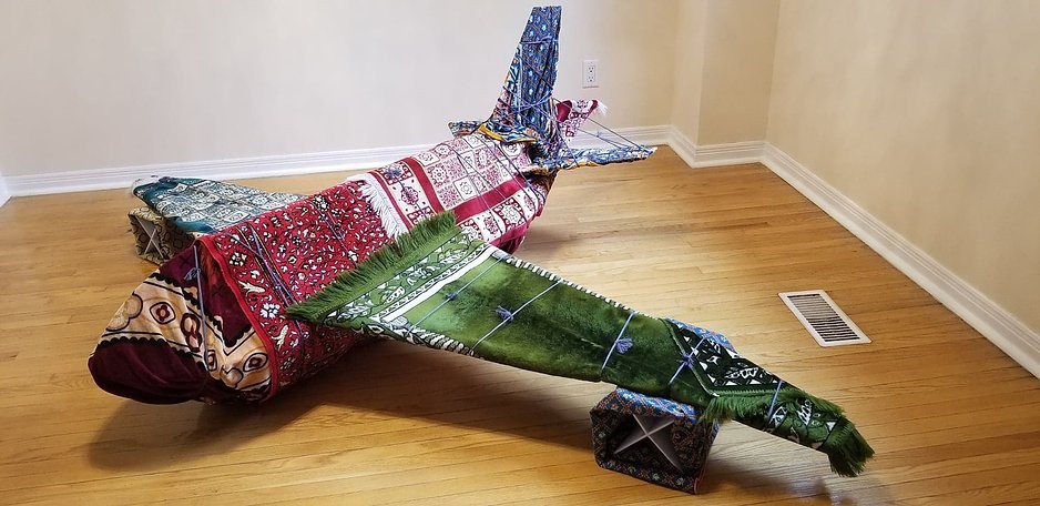 <span class='caption-artist'>Beenish Shahab</span>, <span class='caption-title'>Flying While Muslim</span>, <span class='caption-year'>2020</span>