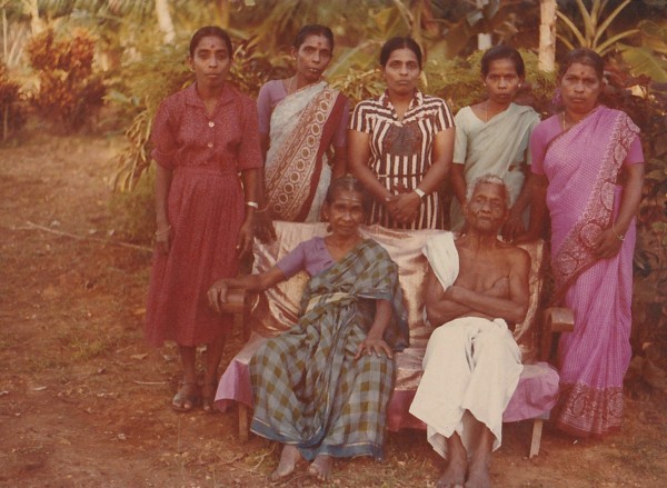 Myuri Srikugan, detail, Love Letters to the Wombs Before Me, family photos and handwritten letters, 2023