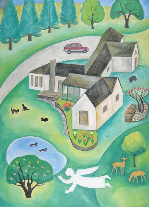 Doris McCarthy, Fool's Paradise, 2001. Oil on canvas, 152 x 122 cm.  Collection of the Doris McCarthy Gallery, University of Toronto Scarborough. Gift of the Artist, 2009.