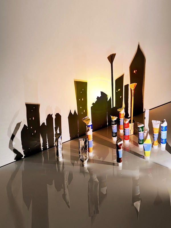 Yiyun Qin, detail, Map of My Life, 2023, photographs on matte photo paper